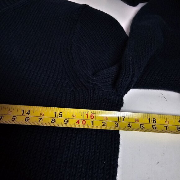 J. Crew Rollneck Ribbed Yarn Fitted Silhouette Sweater Navy Blue Women's Sz. XXS - Picture 12 of 14